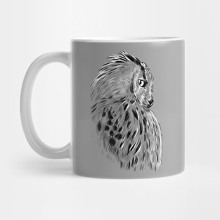 Profile owl sketch Mug